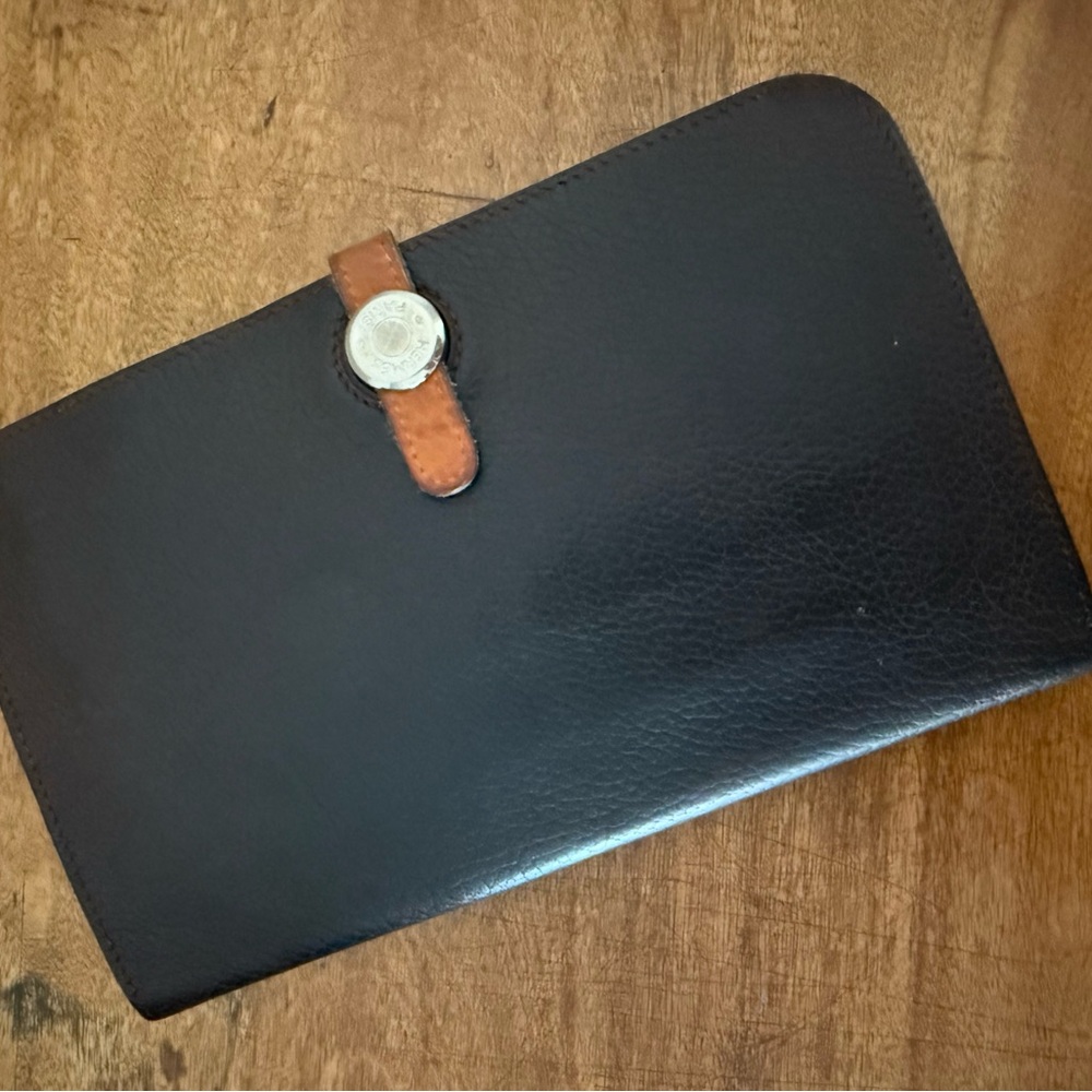 Hermes Brown Dogon Duo Wallet 💯 AUTHENTIC!